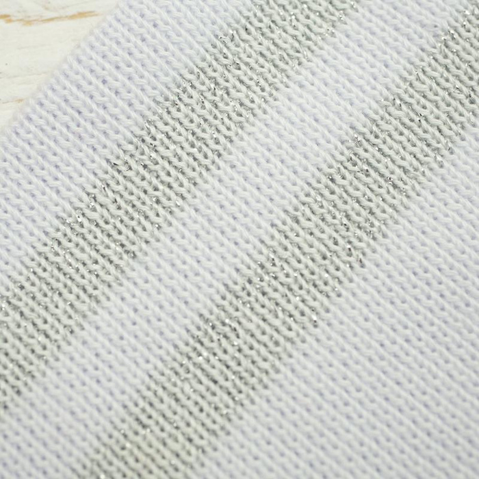 Folded ribbing GREY / white140cm