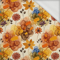 AUTUMN FLOWERS WZ. 25 - looped knit fabric