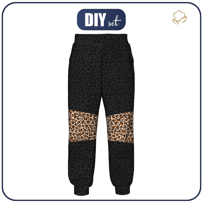 DAMEN JOGGINGHOSE (NOEMI) - LEOPARD / SPRENKEL - Nähset S