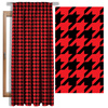 BLACK HOUNDSTOOTH (big) / red