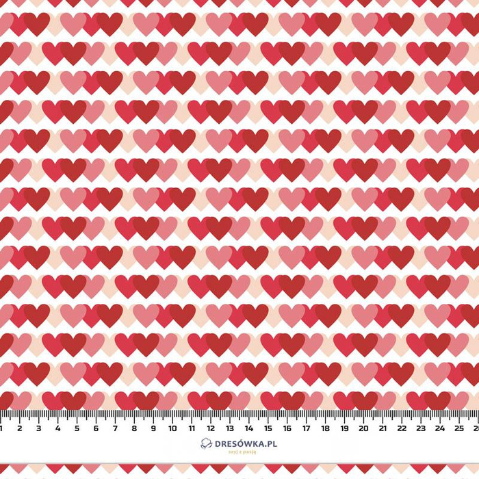 VALENTINE'S HEARTS pat. 3 / white (VALENTINE'S MIX)