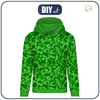 BLUZA DAMSKA (POLA) CLASSIC Z KAPTUREM - PIKSELE WZ. 2 / zielony - dzianina pętelkowa XXXL
