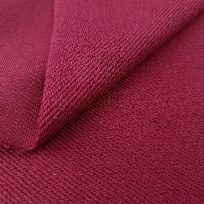 French terry TWILL / HEAVY 450g - maroon-m-31
