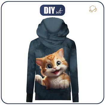 BLUZA HYDROFOBOWA UNISEX - HAPPY CAT - zestaw do uszycia