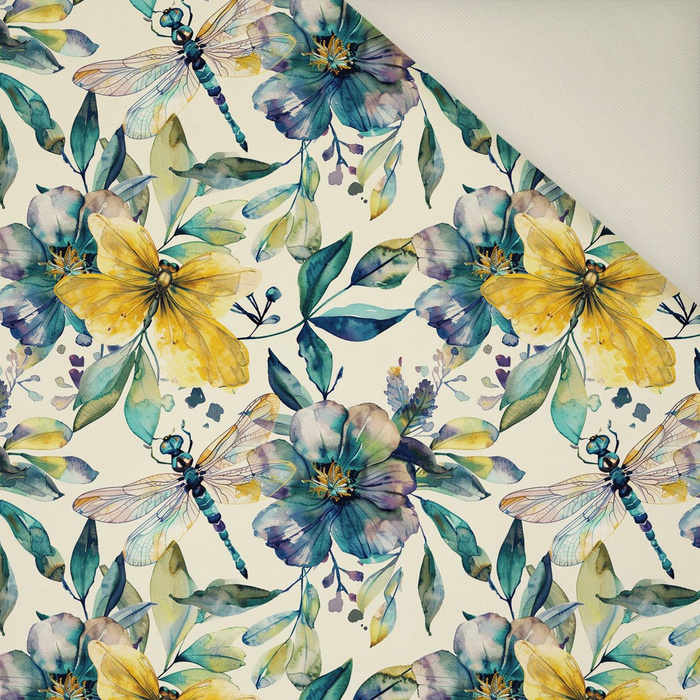 Butterfly & Flowers wz.8- Upholstery velour 