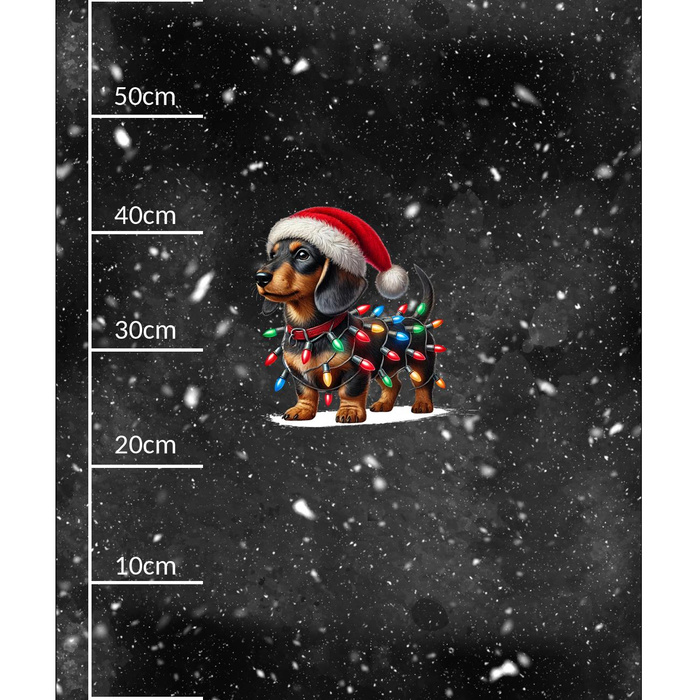 CHRISTMAS DOG PAT. 3 - PANEL (60cm x 50cm)