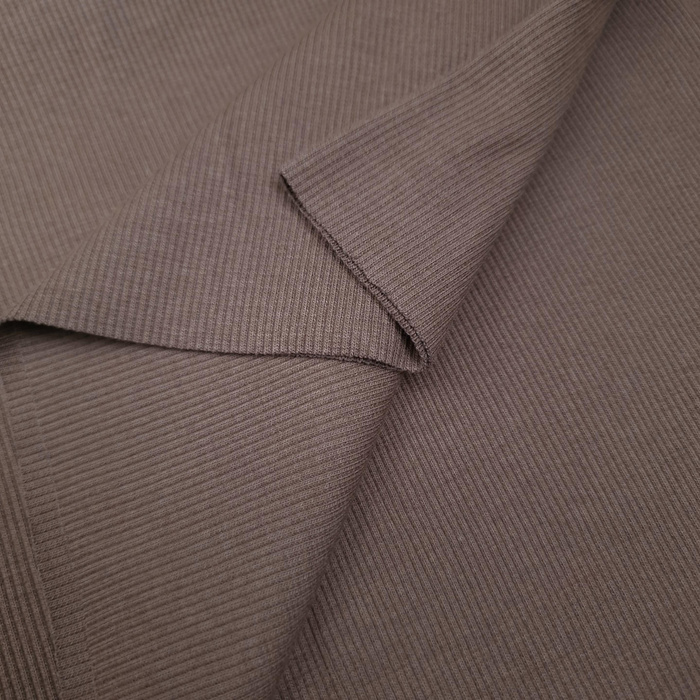  Rib Jersey fabric Unicolour - ESPRESSO (D-246) 