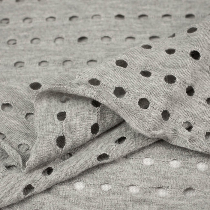 EYELET PAT. 2 / eco melange - openwork jersey