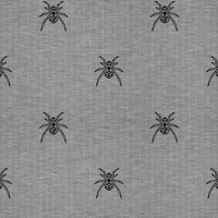 SPINNE / NACHT RUF / grau - Viskose Jersey