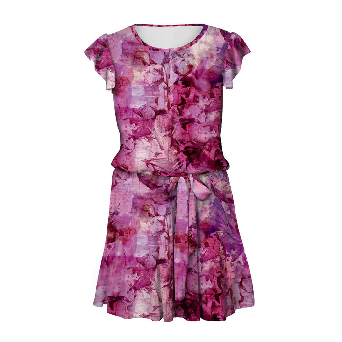 ŠATY "EMMA" - PINK PARADISE Vz. 3 - Jersey viskózový s elastanem L