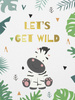 LET'S GET WILD (WILD & FREE) - panel tkanina bawełniana
