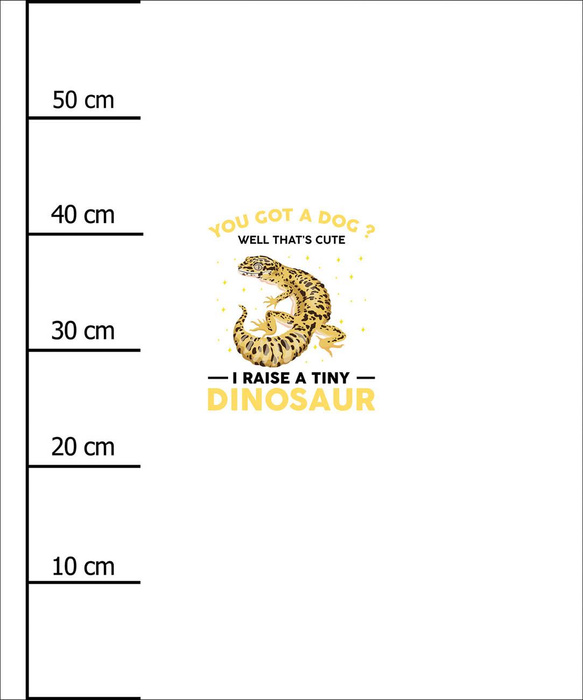TINY DINOSAUR / white - panel (60cm x 50cm)