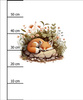 SLEEPING FOX - PANEL (60cm x 50cm) SINGLE JERSEY