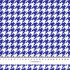 CORNFLOWER HOUNDSTOOTH / WHITE - single jersey with elastane 