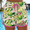 TUTTI FRUTTI WZ. 41 / lime cream - Cotton woven fabric