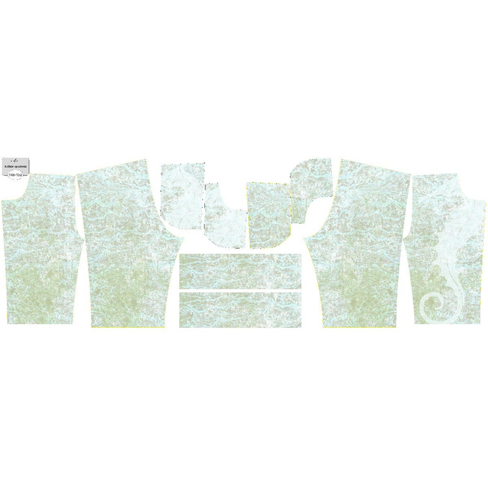 KURZE KINDERHOSE (RIO) - SCHATTEN / SEEPFERDCHEN (MEERESGRUND) - Sommersweat (86/92)