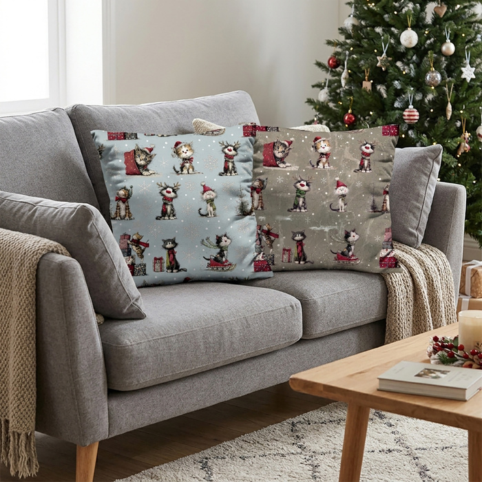 CHRISTMAS PETS WZ. 4 - Muślin bawełniany