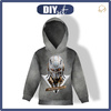 KID'S HOODIE (ALEX) - ROBOT-WZ.4- looped knit fabric (98/104)