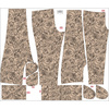 WOMEN'S JOGGERS (NOEMI) - ROSES / CONTOUR / beige - sewing set L