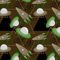 UFO AND ROCKETS / triangles (AREA 51)