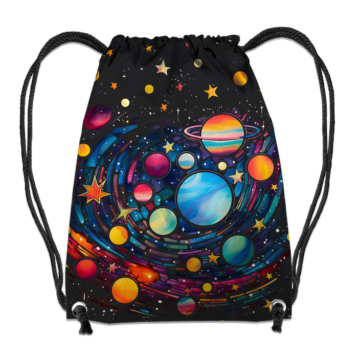 NEON GALAXY WZ.13 - panel (60cm x 50cm) dzianina drapana z elastanem ITY