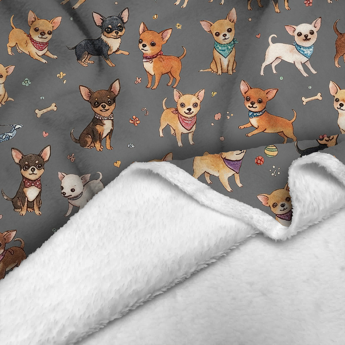 CHIHUAHUA DOGS - Minky plush