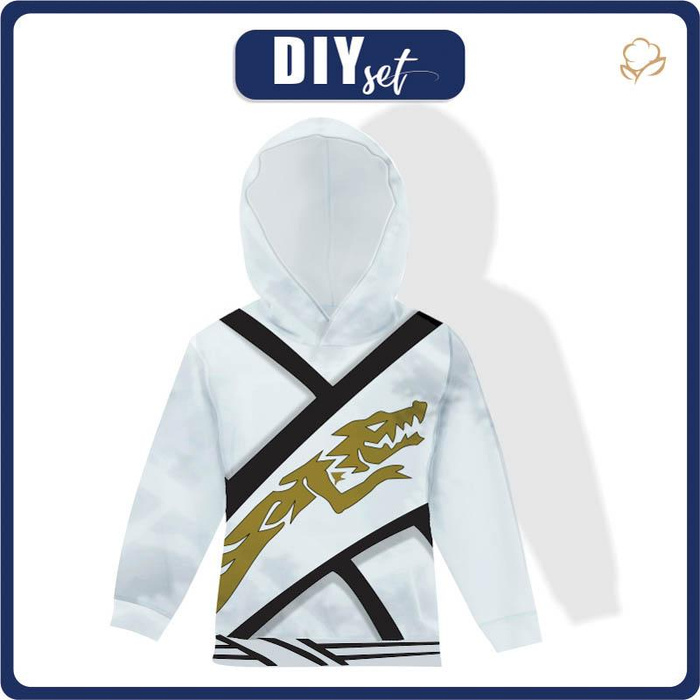 WEIßER NINJA HOODIE  - Sommersweat (146/152)