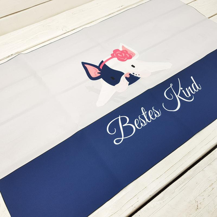 DOG WITH HEADBAND - panel Waterproof woven fabric DE