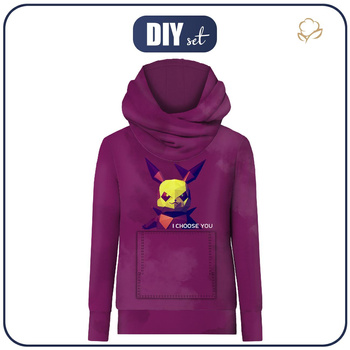 HYDROPHOBIC HOODIE UNISEX - BAD ELECTRICITY - sewing set