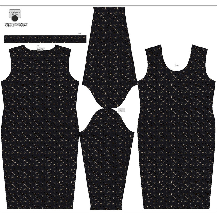 PENCIL DRESS (ALISA) - PANTHER Pat. 3 - sewing set XXL