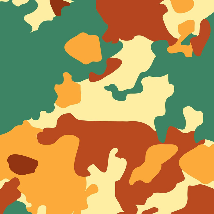 CAMOUFLAGE M. 3 / bunt - Wasserabweisende Webware