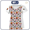 WOMEN’S T-SHIRT - SKULLS pat. 3 / white (DIA DE LOS MUERTOS) - single jersey XXL