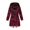 PARKA DAMSKA (ANNA) - LIŚCIE PALMY wz. 5 / viva magenta - zestaw do uszycia XL