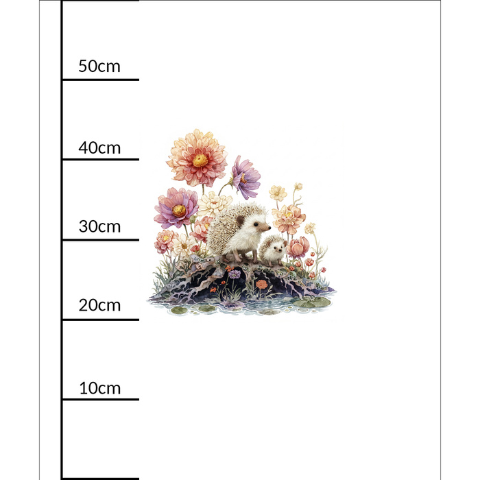 HEDGEHOG FAMILY - PANEL (60cm x 50cm)