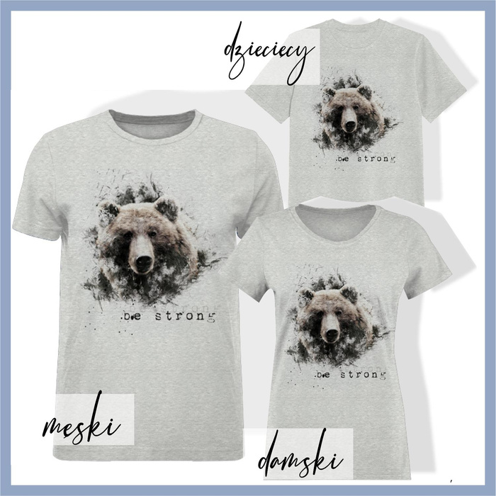 KINDER T-SHIRT- BE STRONG (BE YOURSELF) - melange hellgrau -  Single Jersey