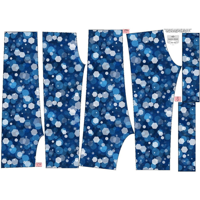 CHILDREN'S SOFTSHELL TROUSERS (YETI) - WINTER HEXAGON (WINTER IS COMING) (134/140)