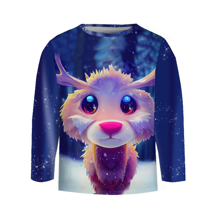 Longsleeve - ANIMATED DEER - sewing set (134/140)