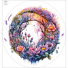 Velký panel pro kruhovou sukni - Viskózový jersey - WATERCOLOR FLORAL WZ. 10
