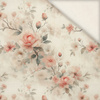PASTEL FLOWERS WZ. 26 - Slub Weave