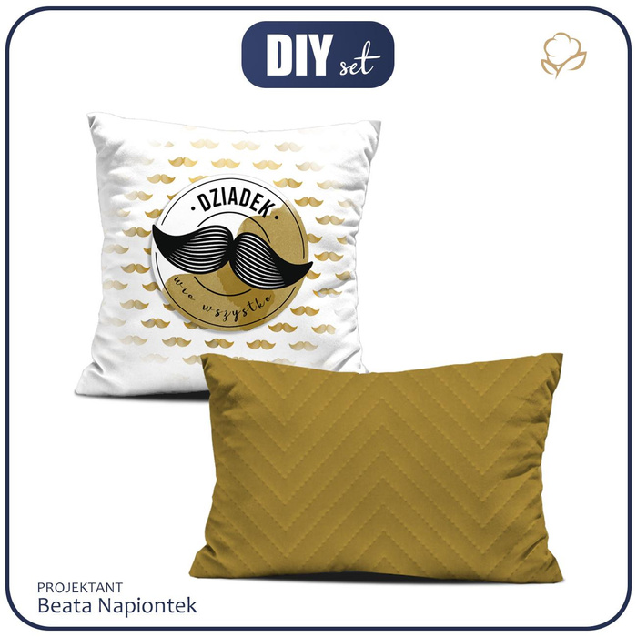 OZDOBNÉ POLŠTÁŘE - DZIADEK WIE WSZYSTKO / knír