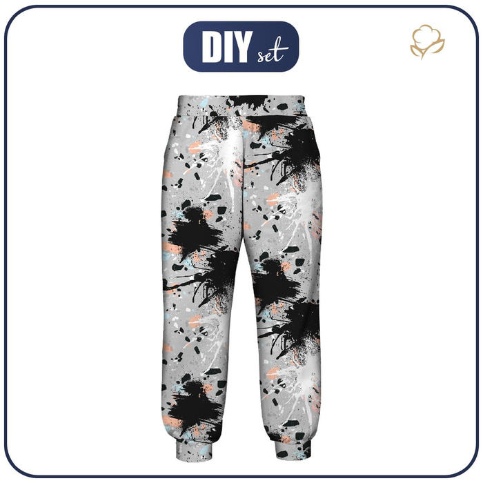 JOGGERY DZIECIĘCE (ROBIN) - SPLASH WZ. 4 - zestaw do uszycia (158/164)