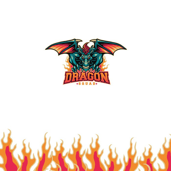 DRAGON PAT. 1 / white - panel (60cm x 50cm)