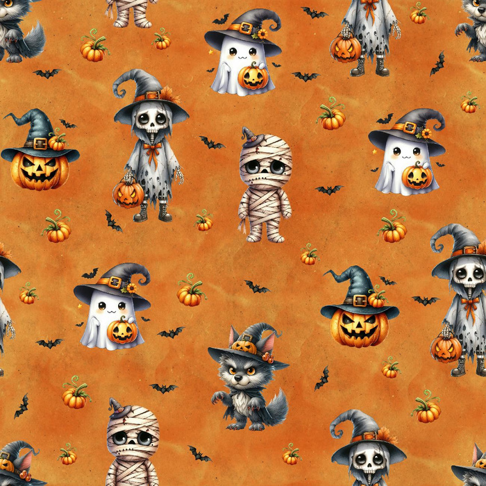 Cute Halloween wz. 3 - single jersey