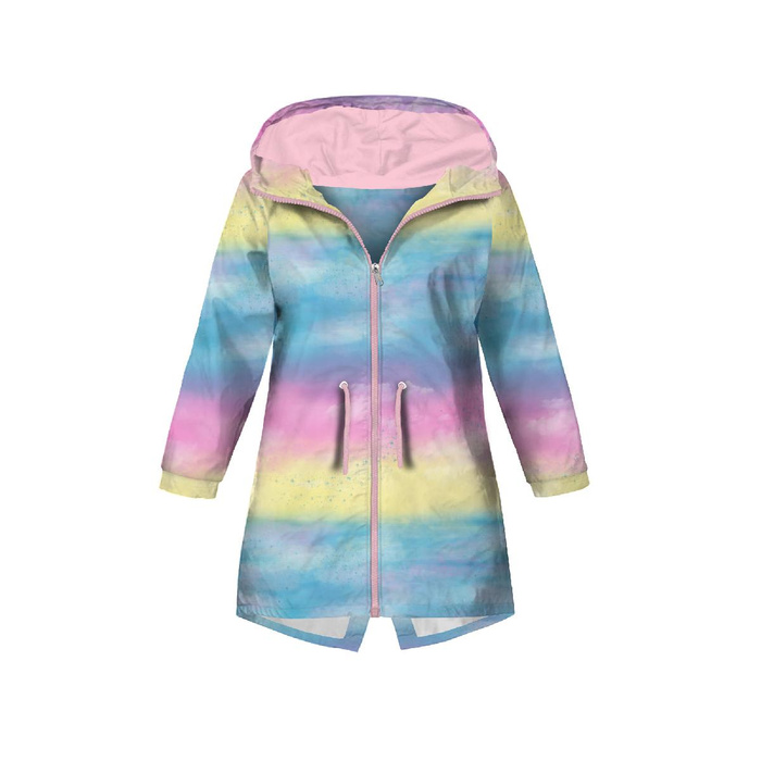 KIDS PARKA (ARIEL) - RAINBOW OCEAN pat. 1 - softshell (98/104)