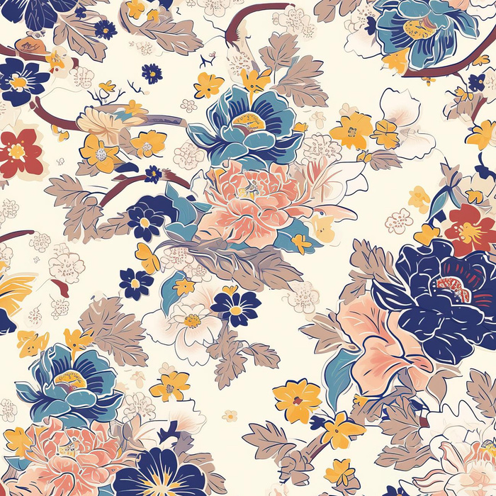 MIX FLOWERS - lycra 300g