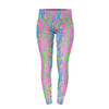 SPORTS LEGGINGS -  NEON SNAKE'S SKIN PAT.1 - L