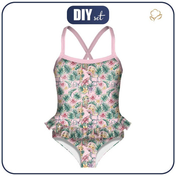 Strój kąpielowy dla dziewczynki - SYRENKI MIX - 122-128