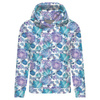 BLUZA DAMSKA (POLA) CLASSIC Z KAPTUREM - LODOWY OGRÓD - dzianina pętelkowa XXXL