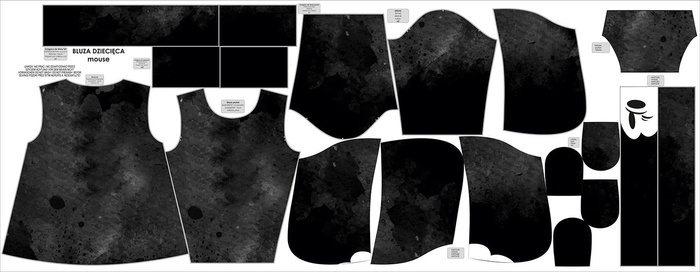 KID'S HOODIE (PARIS) - MOUSE - sewing set (98/104)