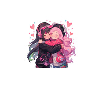 ANIME FRIENDS M. 1 - Panel (75cm x 80cm) SINGLE JERSEY PANEL